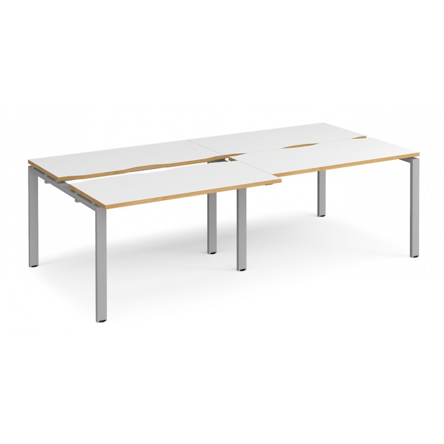 Adapt 1200mm Deep Sliding Top Double Back to Back Bench Desk